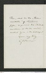Nachlass Franz Steindachner, Brief von G. A. Boulenger an Franz Steindachner (23.11.1910), Inv.Nr. 49.08, Seite 2